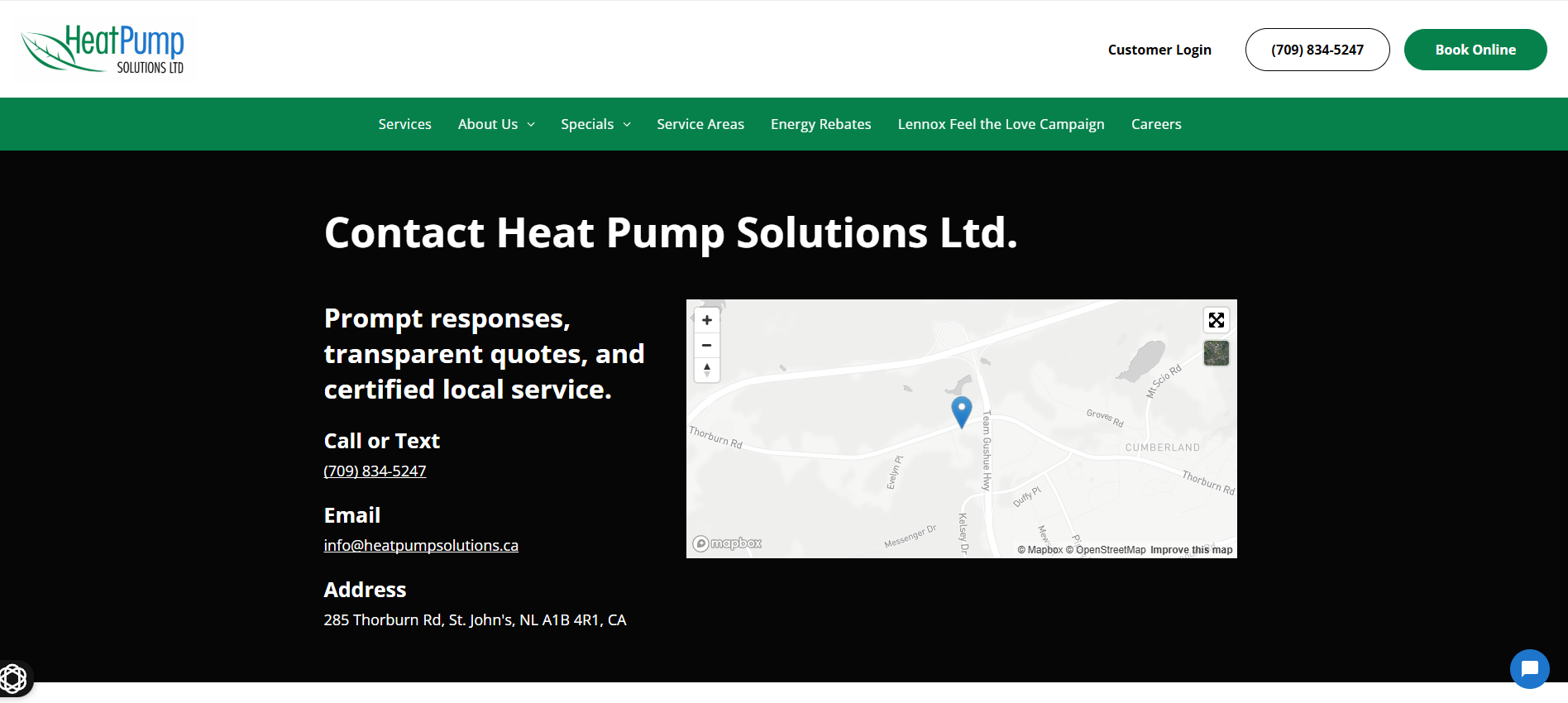 Heat Pump Solutions Ltd. in St. John's