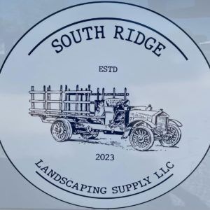 South Ridge Landscaping Supply LLC logo with vintage truck illustration and ESTD 2023 text
