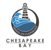 Chesapeake Bay Sentinel Site Cooperative logo with lighthouse and blue wave emblem