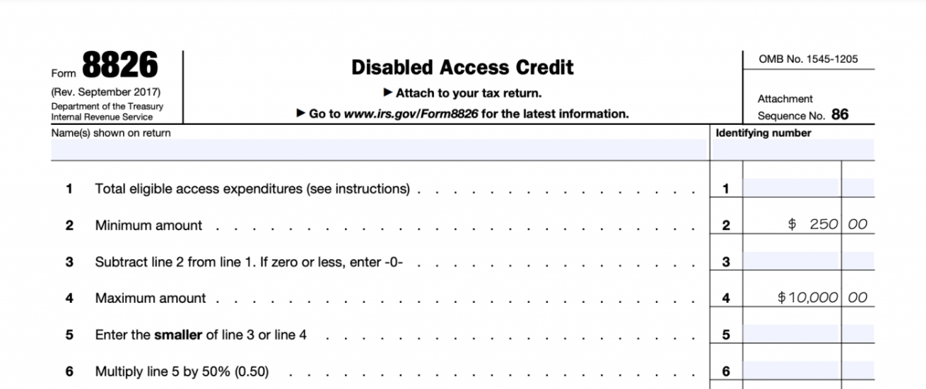 IRS Form 8826