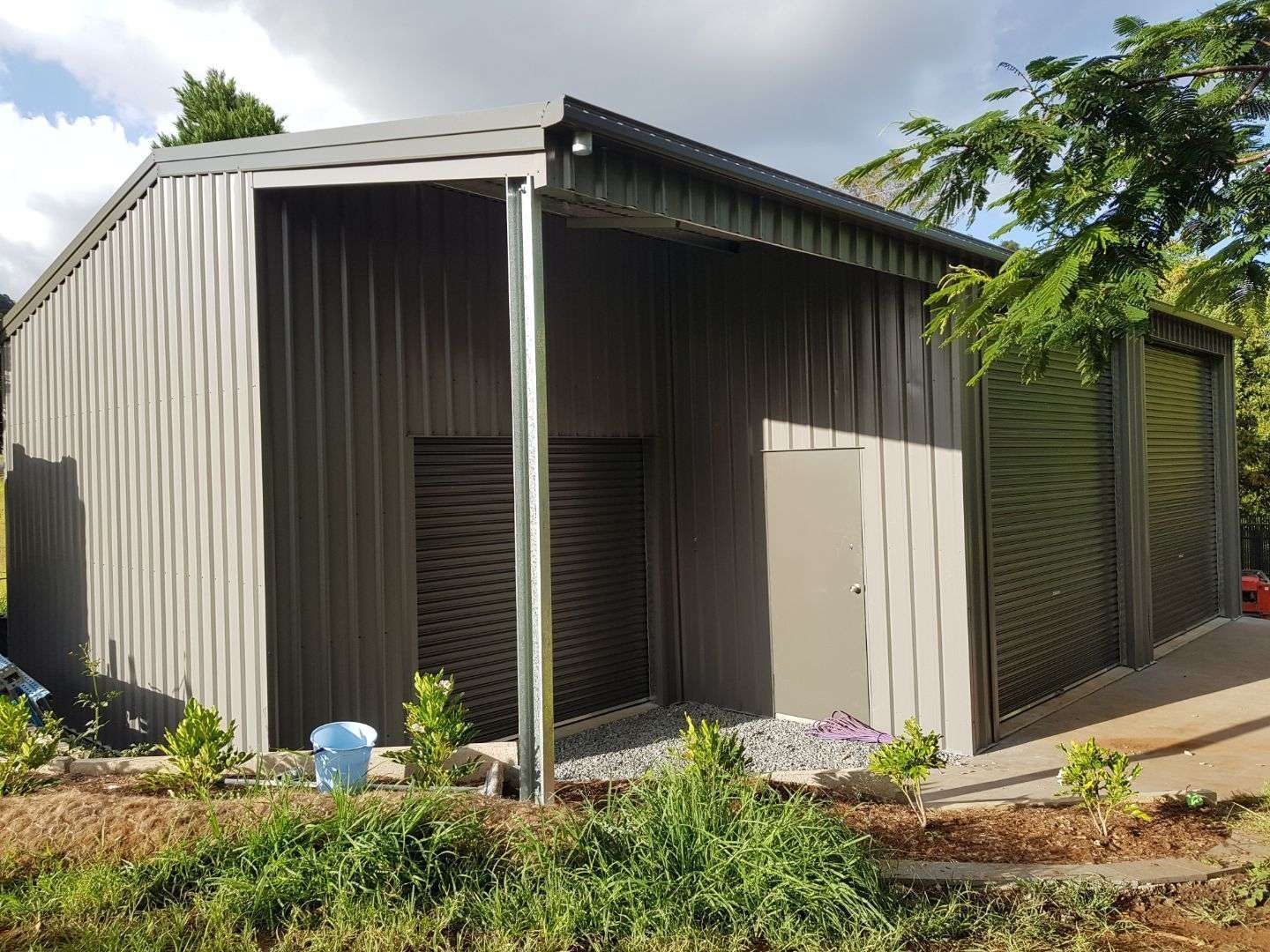 Metallic Shed Extension By Shed Builders In Ipswich