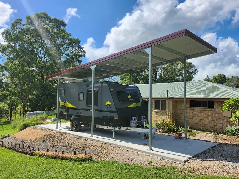 Vehicle Trailer Park In Carport In Sunshine Coast