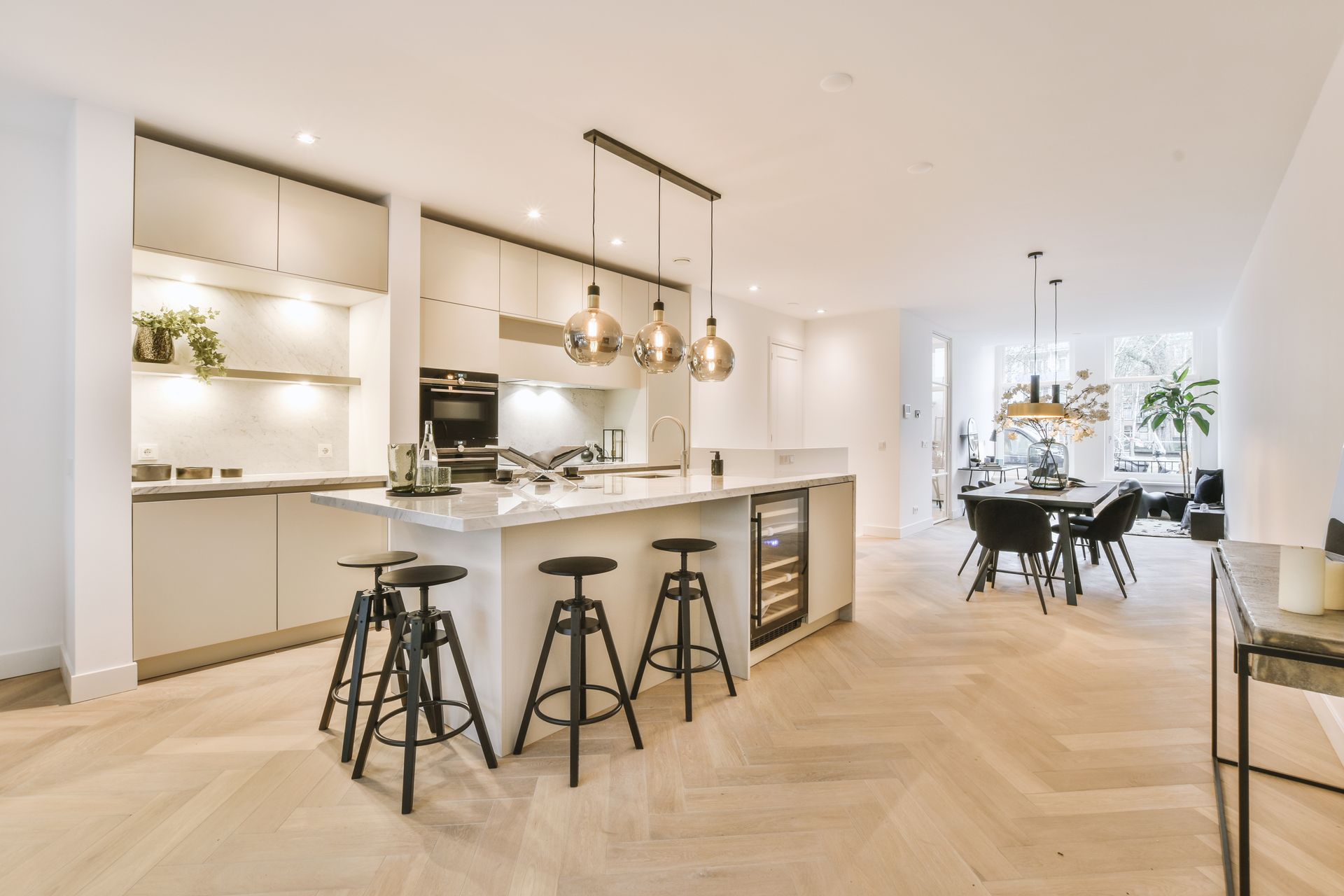 A kitchen with modern technology for the home