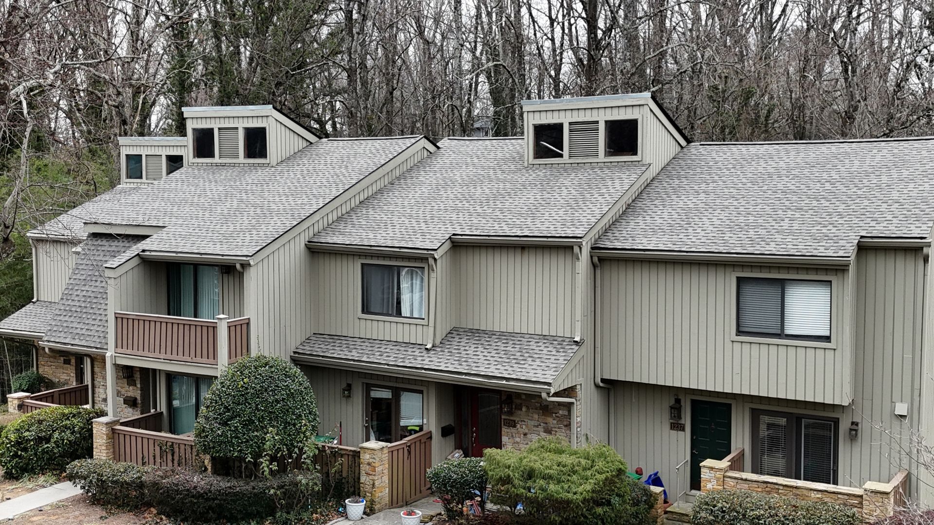 Townhome community roofing