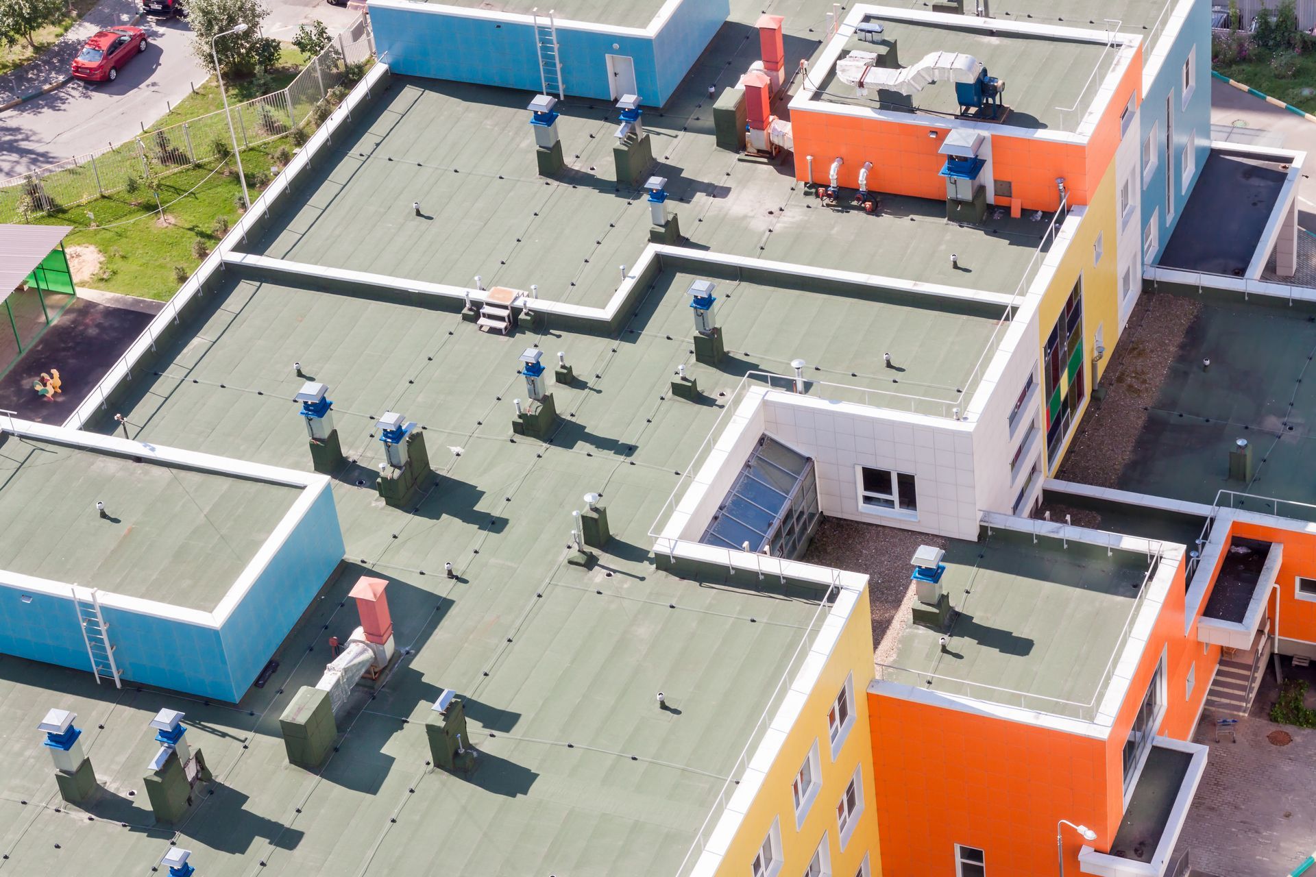 Commercial roof inspection and installation detail by Ameristar Roofing in Atlanta, Georgia