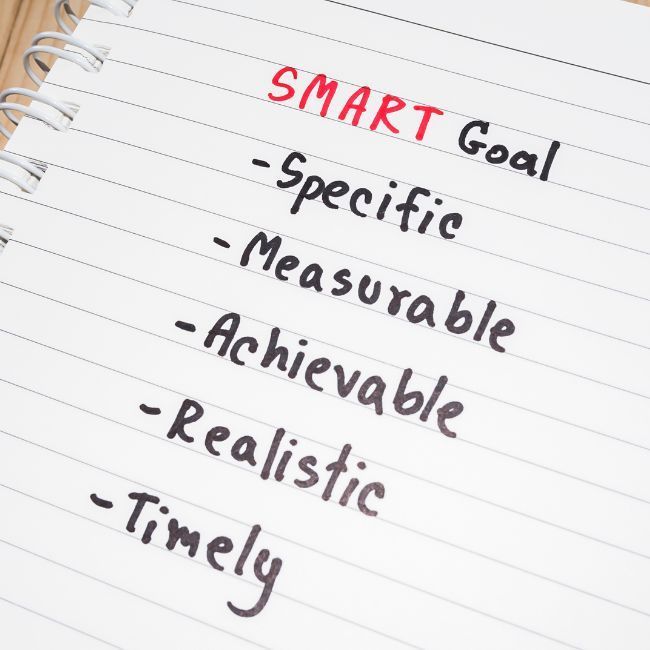 A Notebook With The Words Smart Goal Written On It — Howells & Co Legal & Conveyancing In Cessnock, NSW