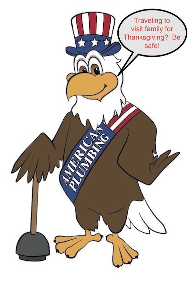 American eagle in Uncle Sam hat, holding plunger, says 