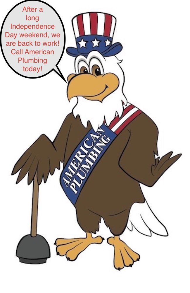 Animated eagle wearing a Uncle Sam hat and sash that says 