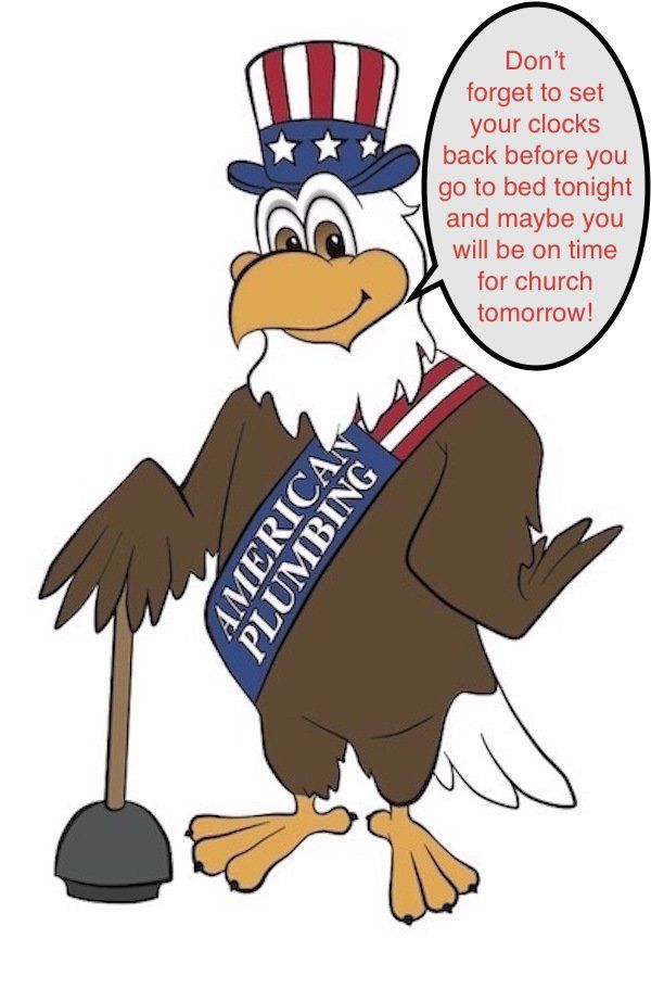 Cartoon eagle wearing a top hat and sash 