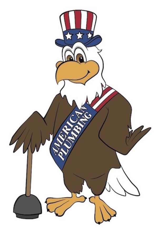 Cartoon eagle in Uncle Sam hat, holding a cane, with a sash reading “University of Miami”