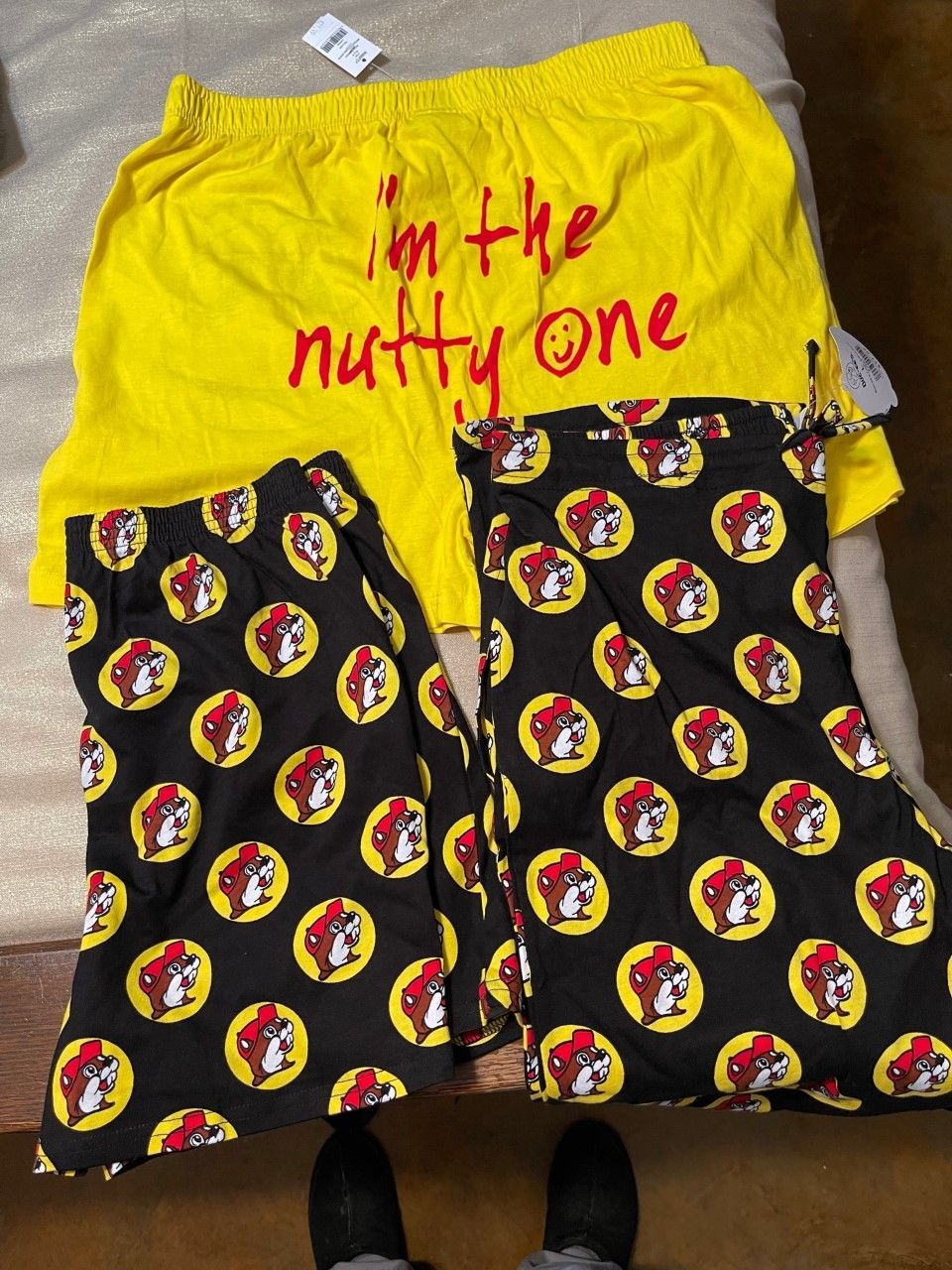 Yellow shorts with