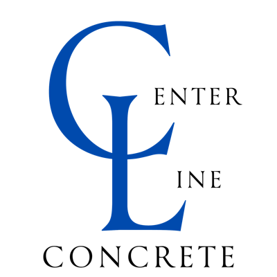 Blue GC logo with Enter Line Concrete text on white background