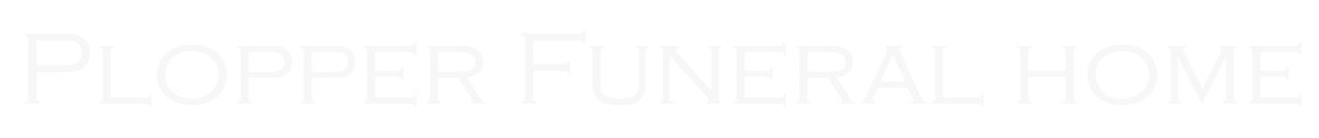 white funeral home logo