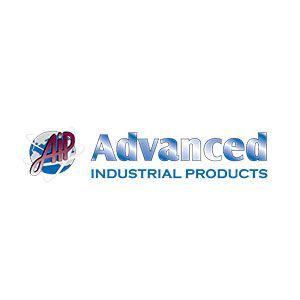 Advanced Industrial Products logo in blue and red text on a white background