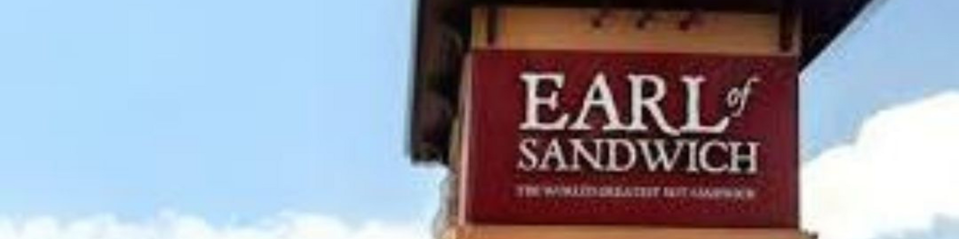 a sign that says earl sandwich on it