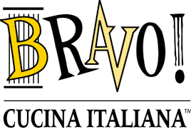 Bravo cucina italiana logo on a white background