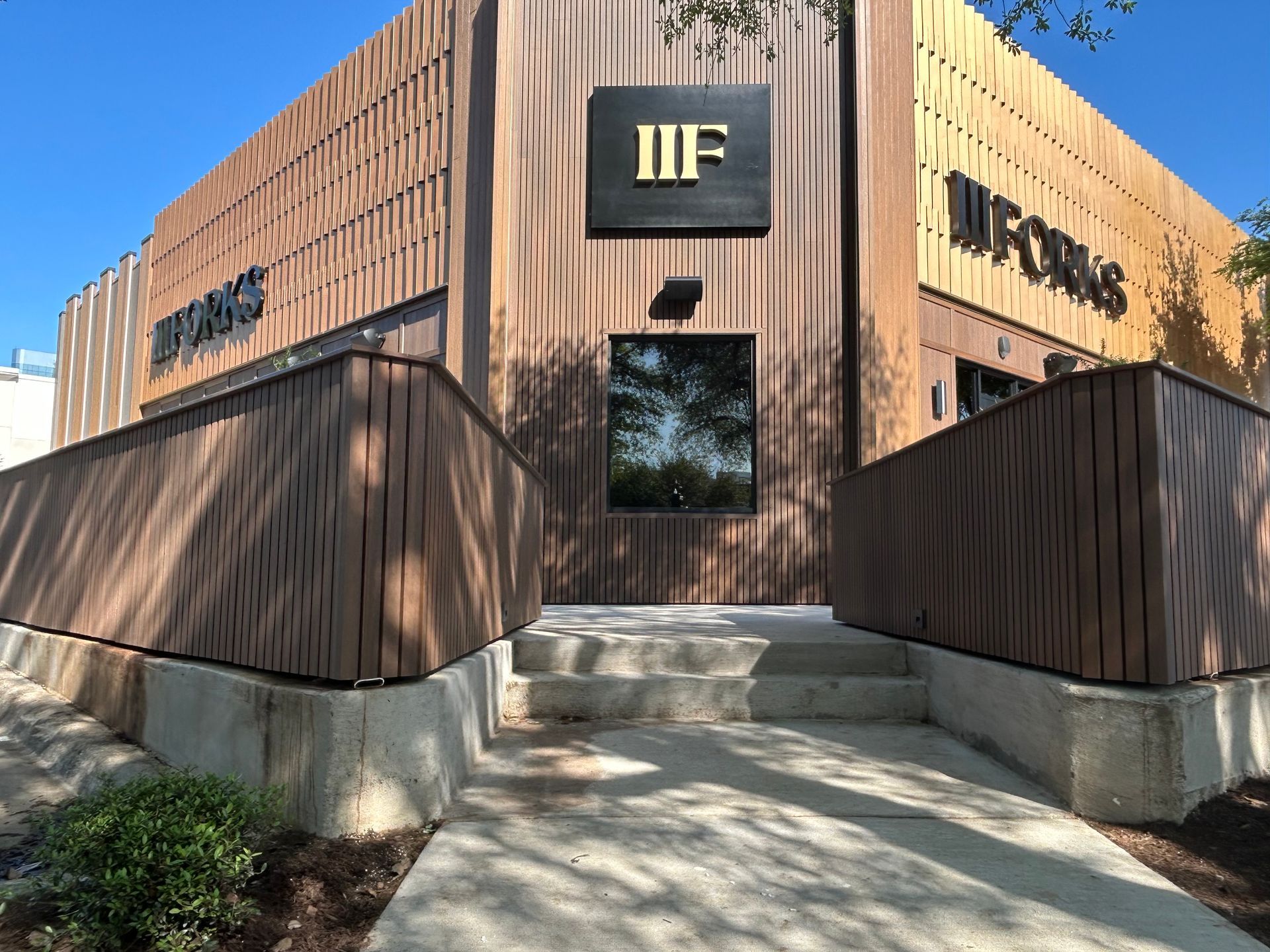 A building with a sign that says iiif on it