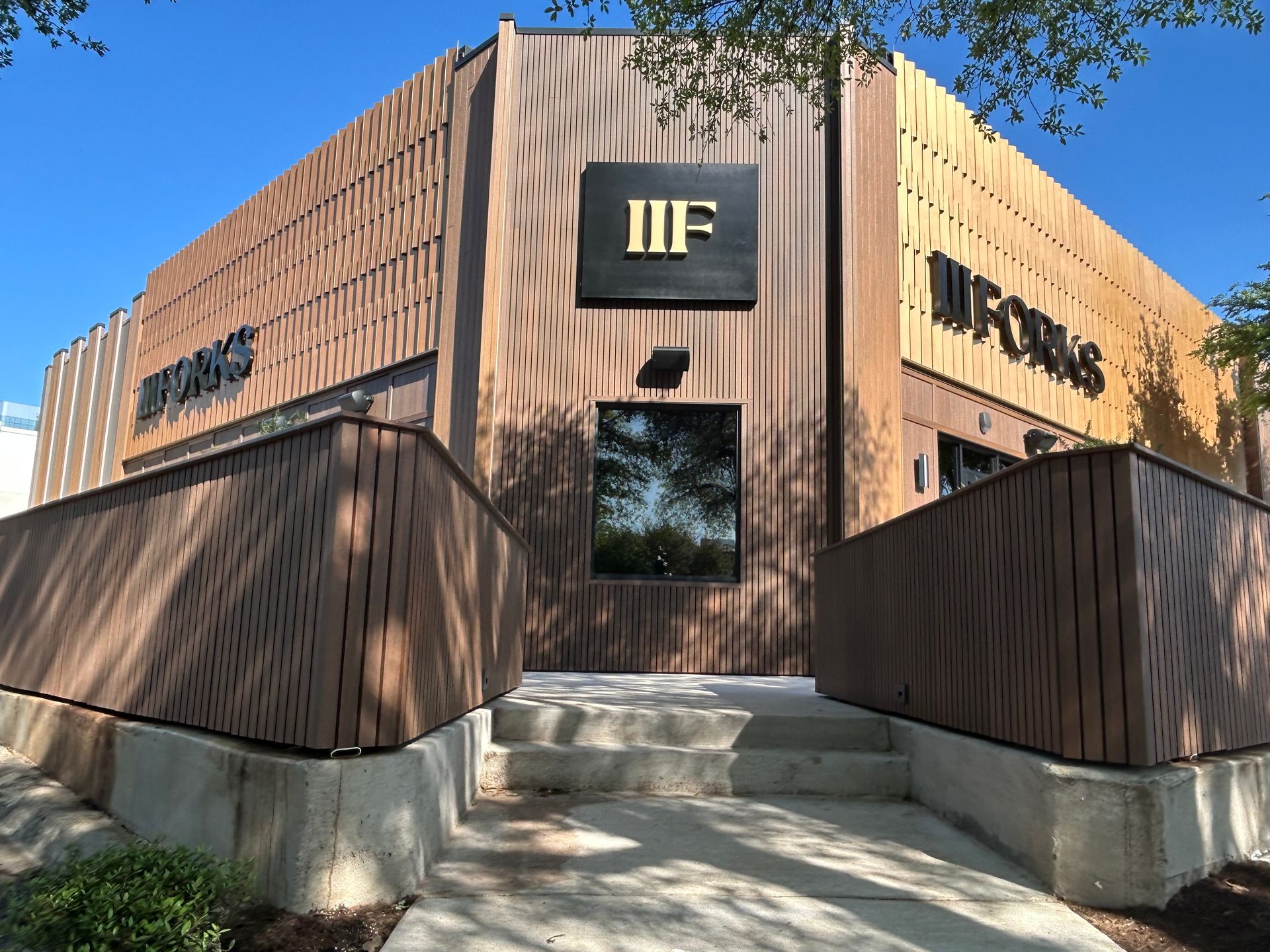 A building with a sign that says iiif on it