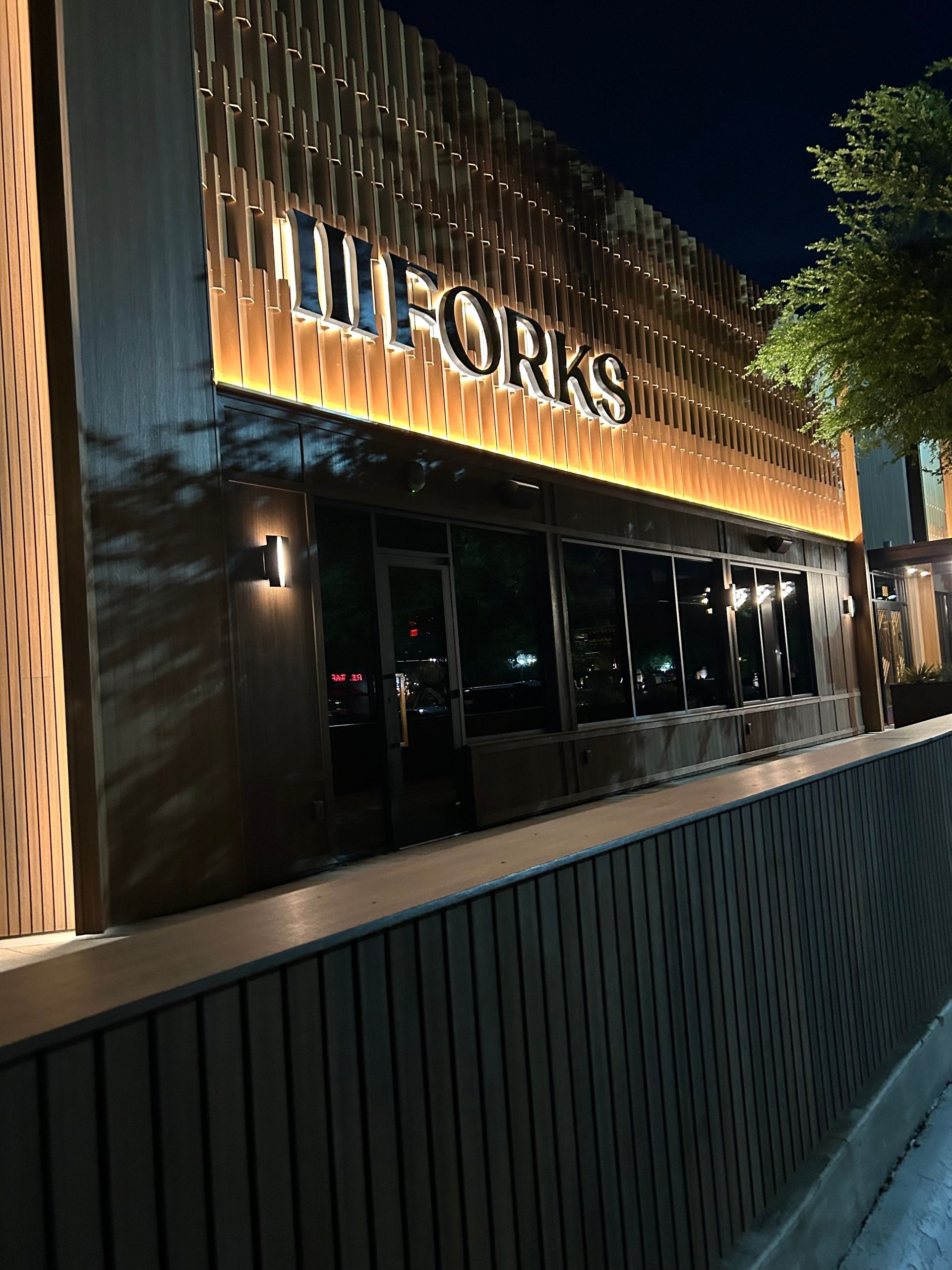 A building with a sign that says ' ulforks ' on it
