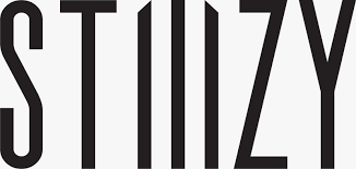 A black and white logo for stilizy on a white background.