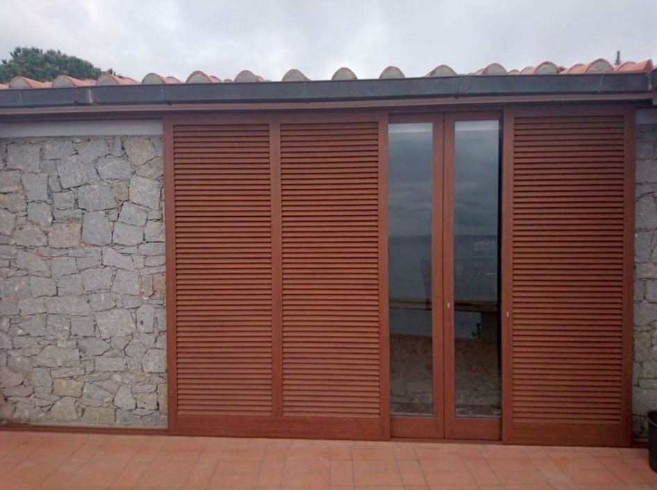 porte finestre con vetro