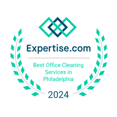 Expertise.com award badge for Life Maid Easy, recognizing the company as one of the Best Office Cleaning Services in Philadelphia for 2024.