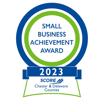 Small Business Achievement Award Winners 2023 badge from SCORE, recognizing Life Maid Easy for excellence in the cleaning service industry.