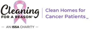 The logo for cleaning for a reason clean homes for cancer patients