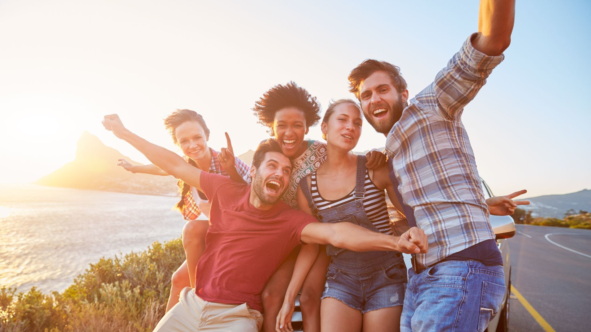 Friends taking a picture together