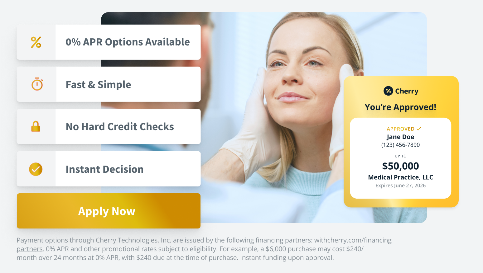 Cherry payment plans: 0 percent APR options available, fast and simple, no hard credit checks, instant decision. Apply now.