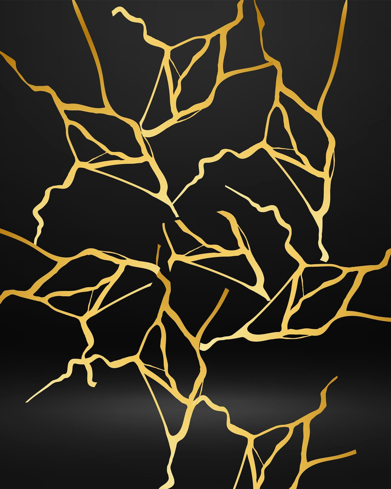 Black marble and gold, the Aevum brand ground