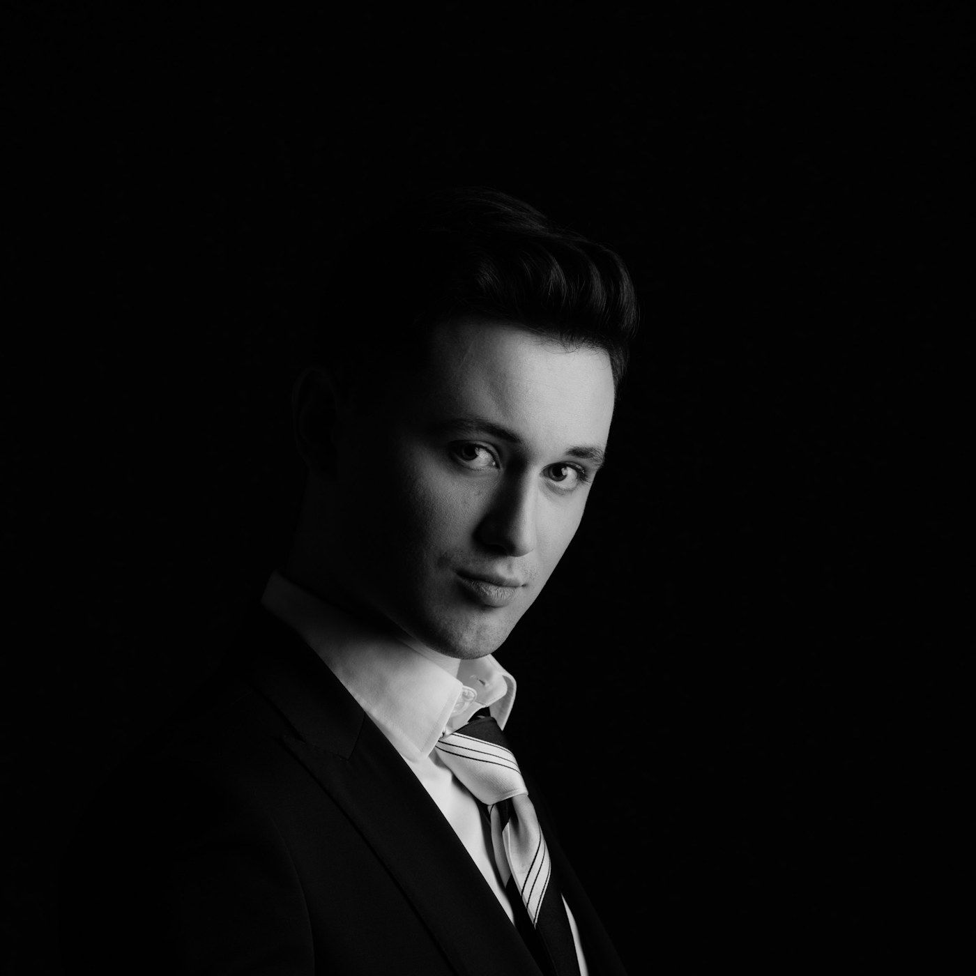 A healthy, energetic man in clean studio light
