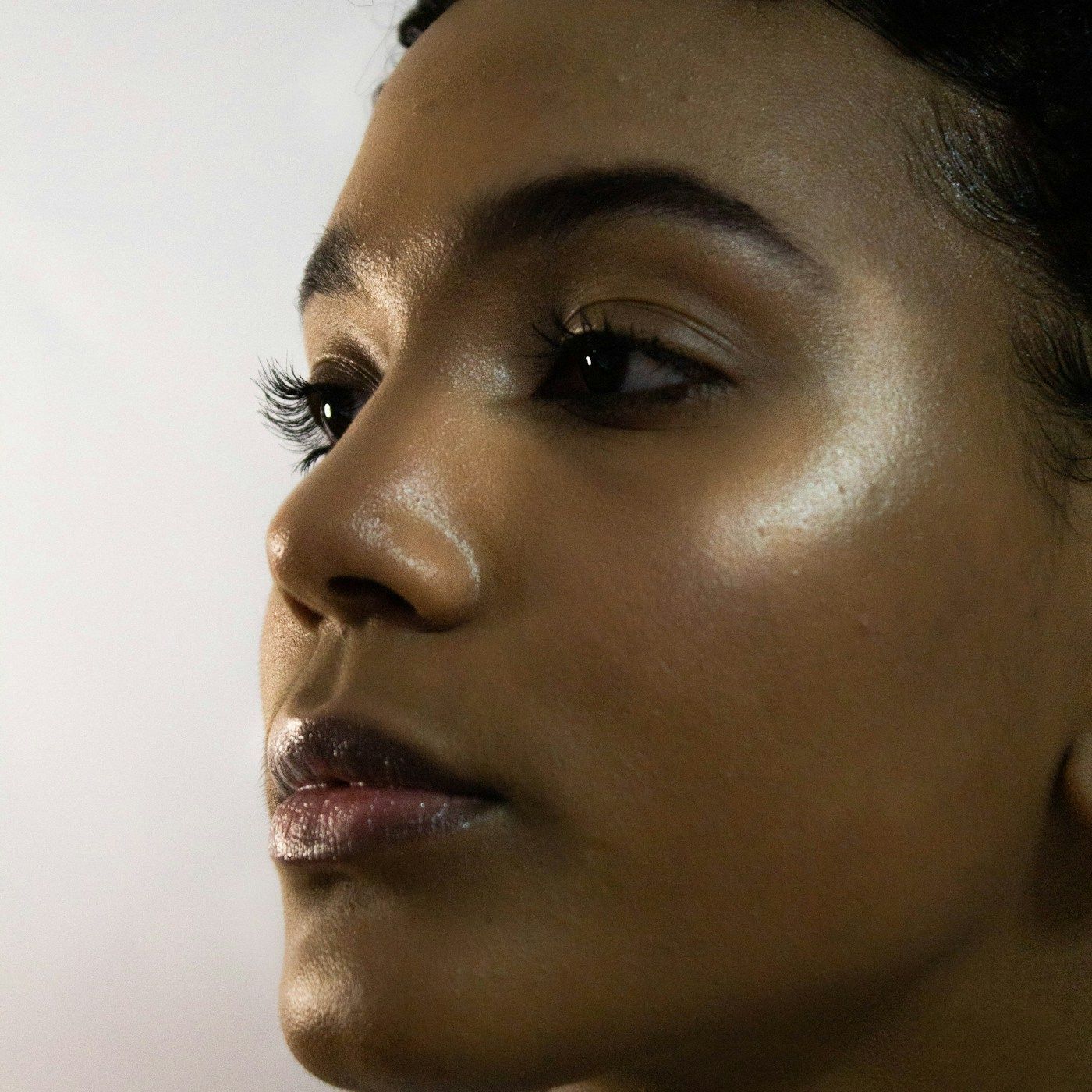A sharp profile showing the contour beneath the chin