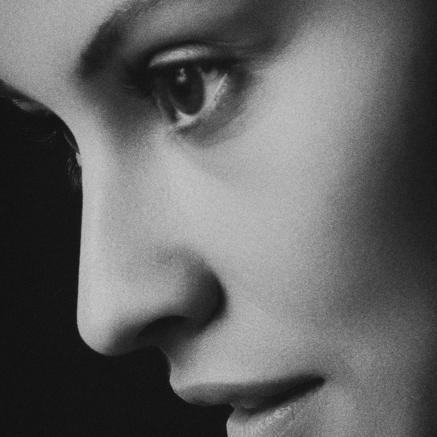 Clear, even skin on a model in soft studio light