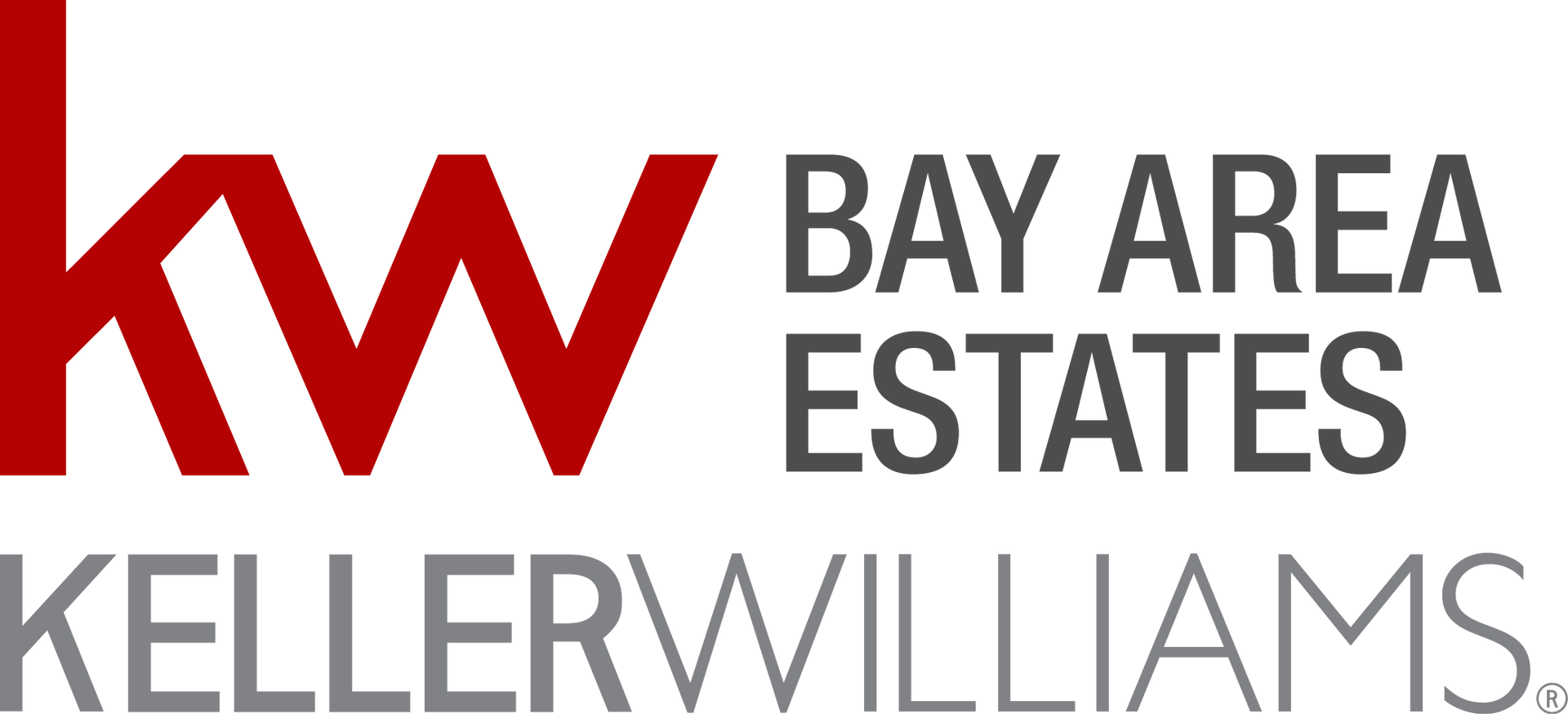 KW Bay Area Estates logo. Red
