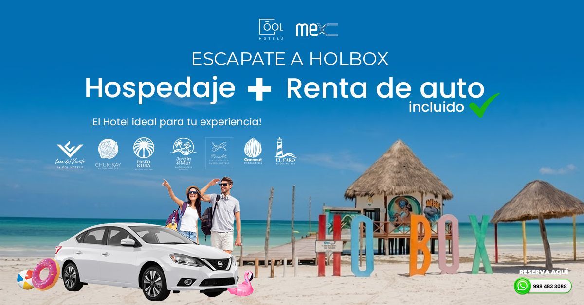 Hospedaje + Renta de Auto con MX Rent a Car