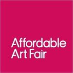 Logo van Affordable Art Fair op een magenta achtergrond