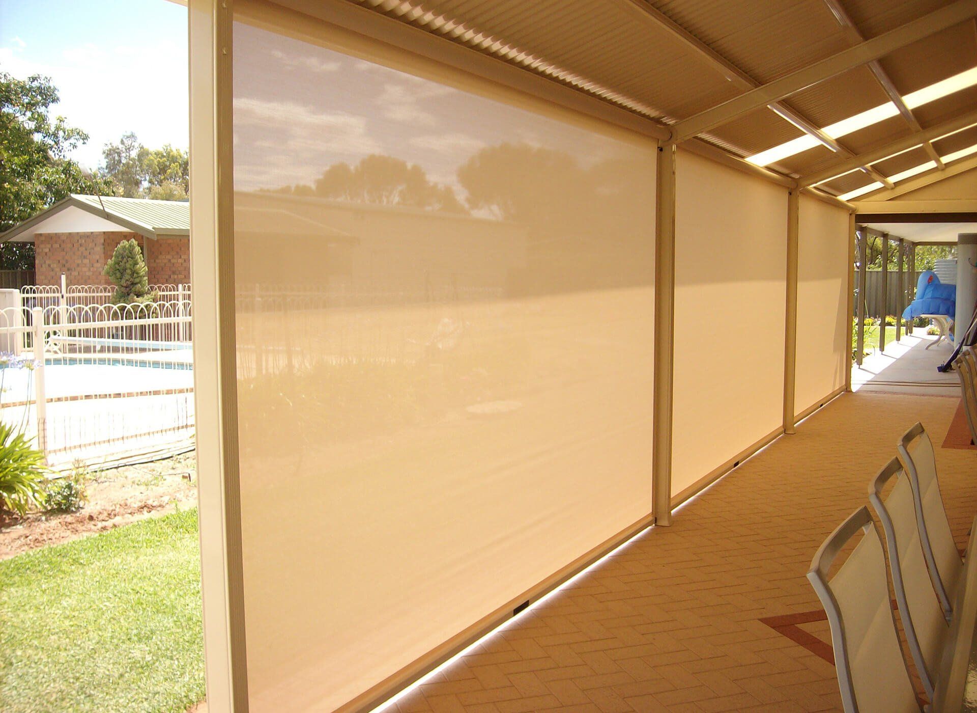 Ziptrak Blinds from Sunraysia Outdoor Blinds