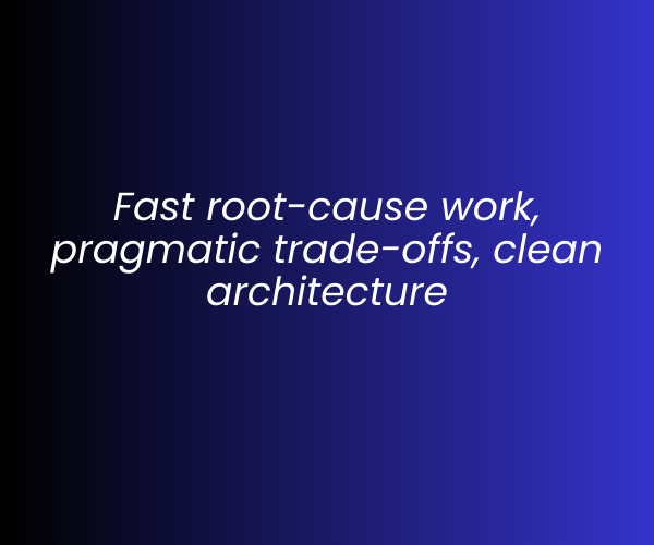 Text on a dark blue gradient background reads: