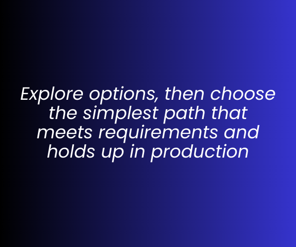 Text on a blue to black gradient background: