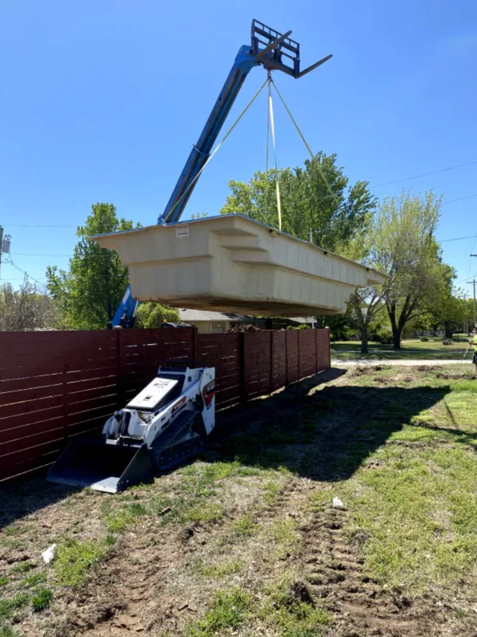 Fiberglass Pool Installation in Wichita KS with GROUND EFX