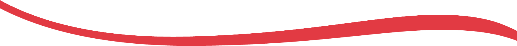 Red wavy line across the top on a white background.