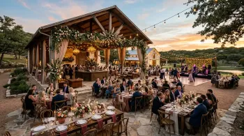 Wedding reception centerpiece rentals in Central Texas