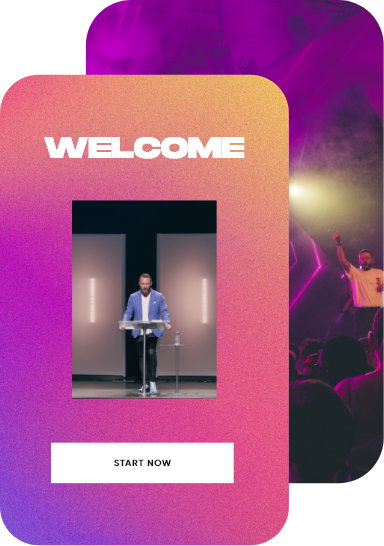 website template card that says welcome