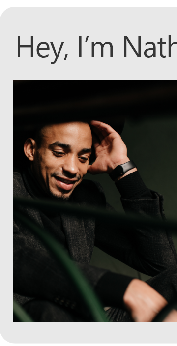 Nathan Steward website template card