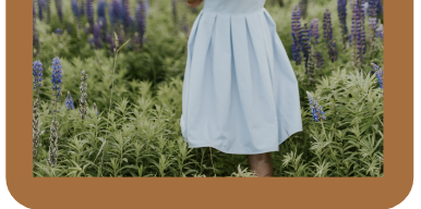 woman in a field of flowers