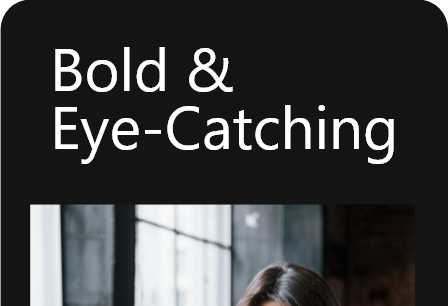 website template card that says Bold & Eye-Catching