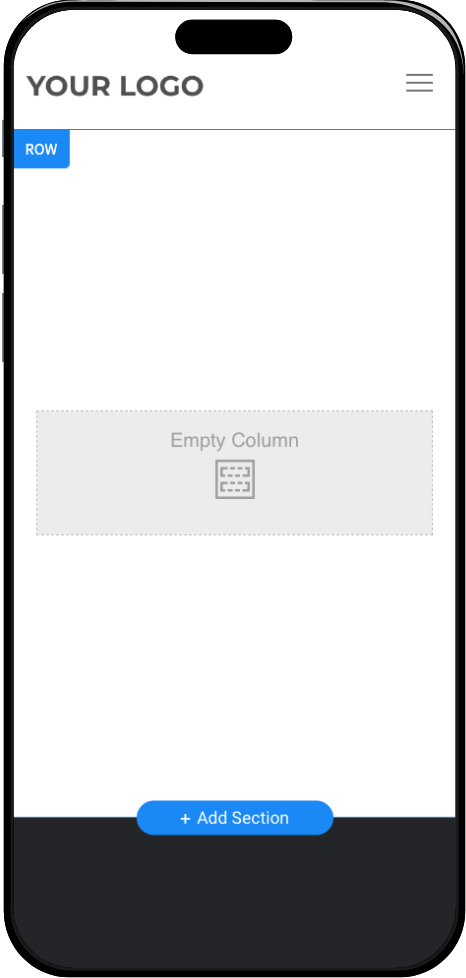 Revive Church website template displayed on mobile