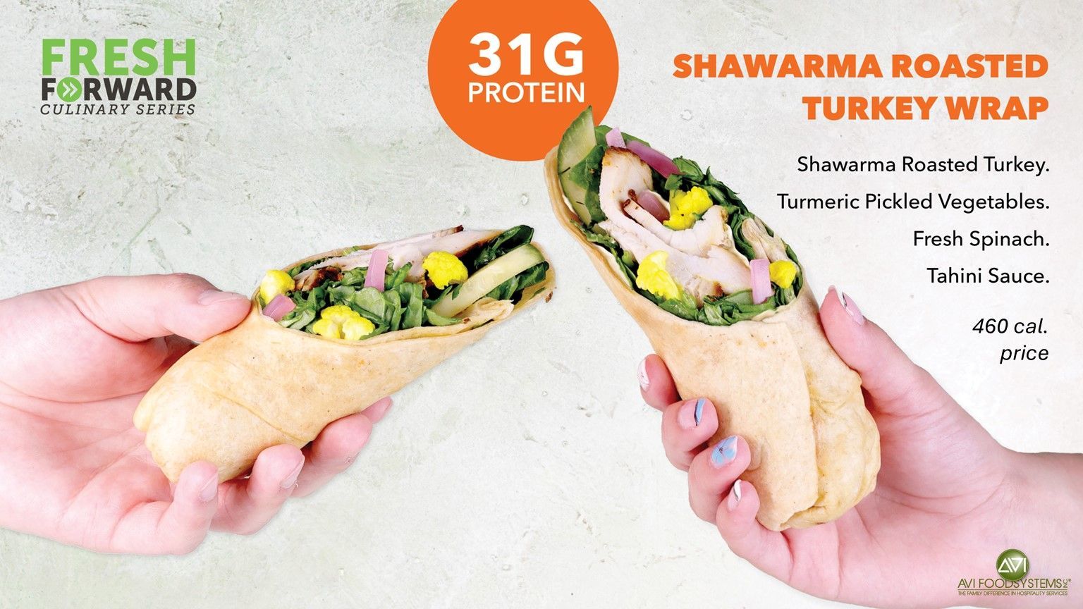 Shawarma Roasted Turkey Wrap