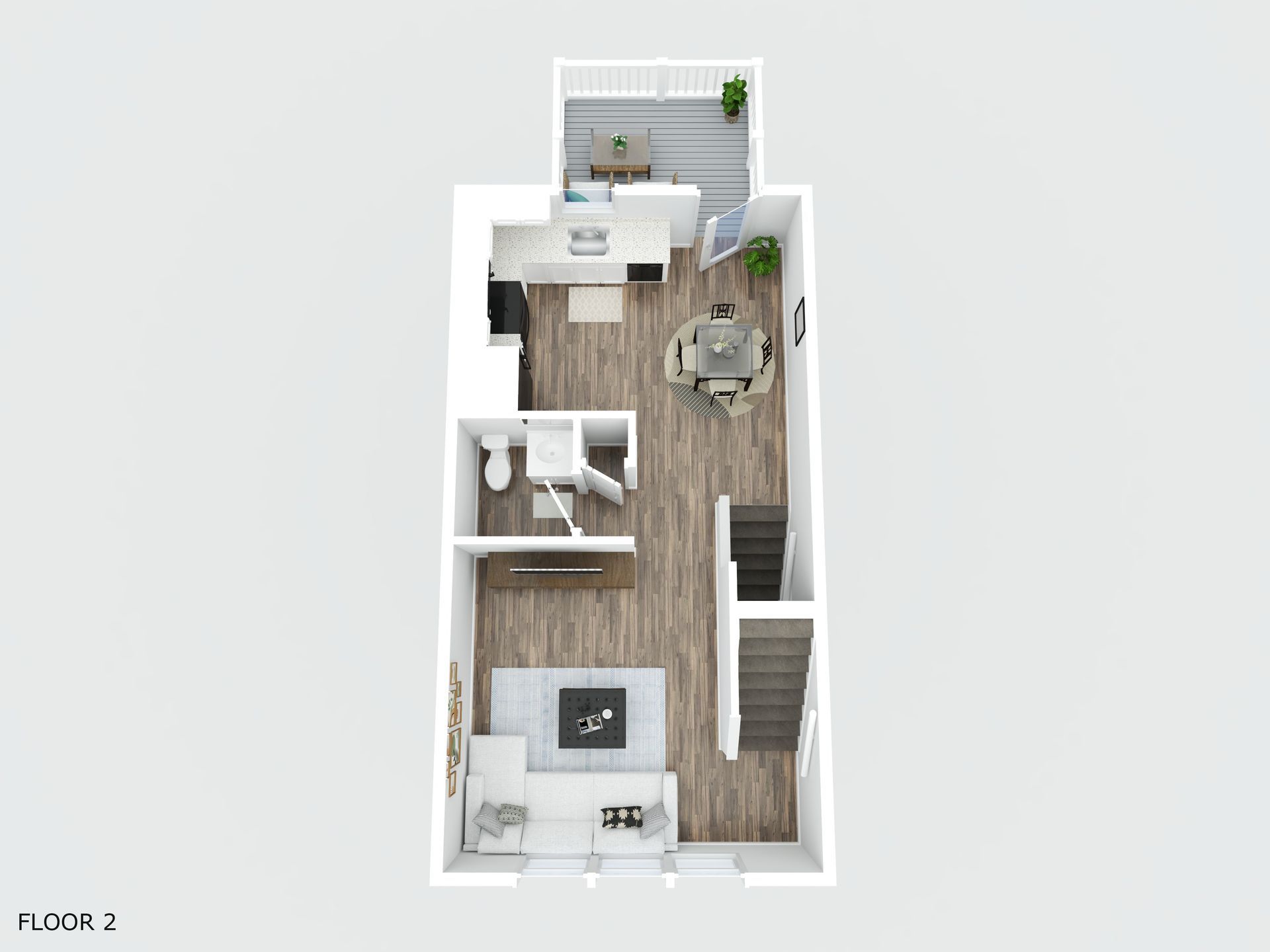 An aerial view of a floor plan of a house.- 310 Sruthi Drive
